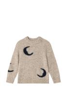 Star Moon Pullover Beige Fliink