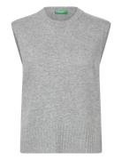 Sleeveless Sweater Grey United Colors Of Benetton