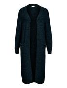 Objmilu Ls Lo Long Knit Cardigan Noos Black Object