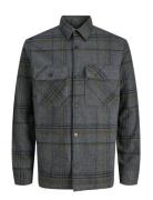 Jprrayle Melange Check L/S Overshirt Sn Grey Jack & J S