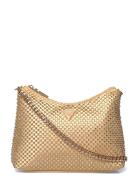 Zalina Top Zip Shoulder Bag Gold GUESS