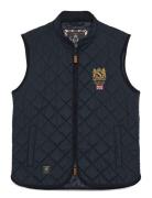 Trenton Quilted Vest Navy Morris