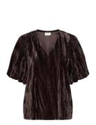 Kaelva Jersey Blouse Brown Kaffe