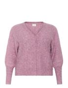 Kcluma Knit Cardigan Pink Kaffe Curve