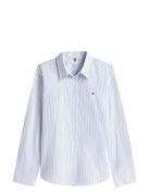 Ess Poplin Regular Shirt Blue Tommy Hilfiger