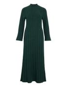 Vicleo Highneck L/S Ankle Knit Dress Green Vila