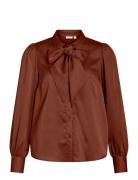 Vilucha L/S Shirt/Bfs Brown Vila