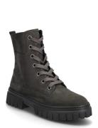 Laced Ankle Boot Grey Gabor