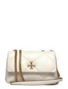 Kira Diamond Quilt Small Convertible Shoulder Bag Cream Tory Burch