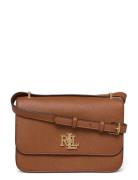 Crosshatch Leather Medium Sophee Bag Brown Lauren Ralph Lauren
