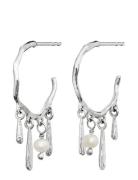 Fricka Earrings Silver Maanesten