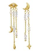 Sonata Earrings Gold Maanesten