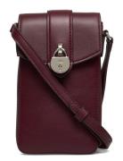 Leather Tanner Crossbody Tech Case Red Lauren Ralph Lauren