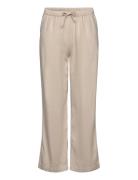 Trousers Linen Blend Beige Lindex