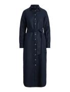 Linen Shirtdress Navy Lauren Ralph Lauren