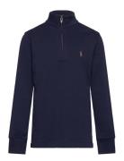 Cotton Interlock Quarter-Zip Pullover Navy Ralph Lauren Kids