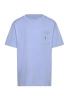 Cotton Jersey Pocket Tee Blue Ralph Lauren Kids