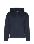 Ls Stretch Wool Blend Po Hoodie Navy Calvin Klein