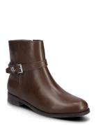 Brooke Ii Calfskin Bootie Brown Lauren Ralph Lauren