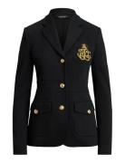 Bullion Double-Knit Jacquard Blazer Black Lauren Ralph Lauren