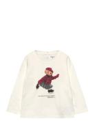 Polo Bear Cotton Long-Sleeve Tee Cream Ralph Lauren Baby