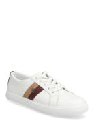Janson Ii Color-Blocked Leather Sneaker White Lauren Ralph Lauren