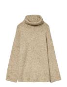 Vmingrid Ls Roll Neck Pullover Noos Beige Vero Moda