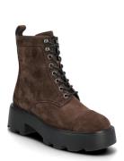 T Monogram Lug Ankle Boot 65Mm Brown Tory Burch