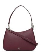 Crosshatch Leather-Danni 26-Sba-Med Burgundy Lauren Ralph Lauren