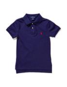 Slim Fit Cotton Mesh Polo Shirt Blue Ralph Lauren Kids