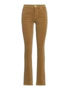 Stretch Corduroy Mid-Rise Straight Pant Beige Lauren Ralph Lauren