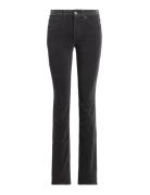 Stretch Corduroy Mid-Rise Straight Pant Grey Lauren Ralph Lauren