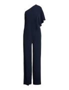 Cape Georgette -Shoulder Jumpsuit Navy Lauren Ralph Lauren