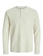 Jjedover Henley Ls Tee Noos Cream Jack & J S