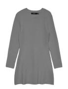 Vmjosanna Ls Short Dress Noos Grey Vero Moda