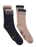 Winter Wool Socks 2-Pack Patterned Minymo