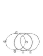 Capri 3-Pack Bracelet Silver Silver Bud To Rose