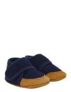 Wool Slippers W. Suede Navy En Fant