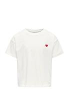 Kogmaiken Life Cropheart Ss Top Jrs Noos White Kids Only