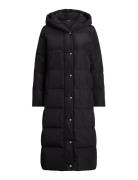 Hooded Channel-Quilted Down Puffer Coat Black Lauren Ralph Lauren