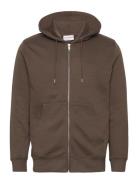Sweat Hoodie W?. Zip Brown Lindbergh