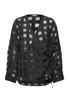 Objelma L/S Lo Wrap Shirt 142 Black Object