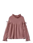 Kino Ls Knit Blouse Pink Fliink