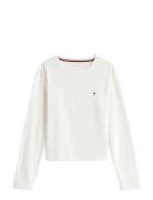 Ls Cuffed Pj Set Gifting Cream Tommy Hilfiger