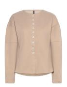 Vmklea Ls O-Neck Cardigan Jrs Ga Beige Vero Moda
