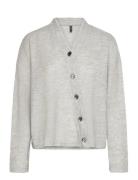 Vmpenny Ls V-Neck Top Jrs Ga Grey Vero Moda