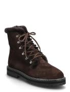 Boots - Flat - With Laces Brown ANGULUS