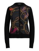 Belting-Print Cotton-Blend Cardigan Black Lauren Ralph Lauren