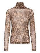 Oriell High Neck Blouse Ls Beige Lollys Laundry