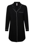 Shirtdress Ls Jersey Essential Black Hunkemöller